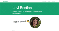 Desktop Screenshot of levibostian.com