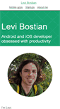 Mobile Screenshot of levibostian.com